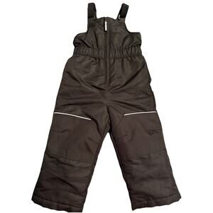 Swiss Tech Toddler Snow Bib Pants Overalls Black SZ 2T Unisex